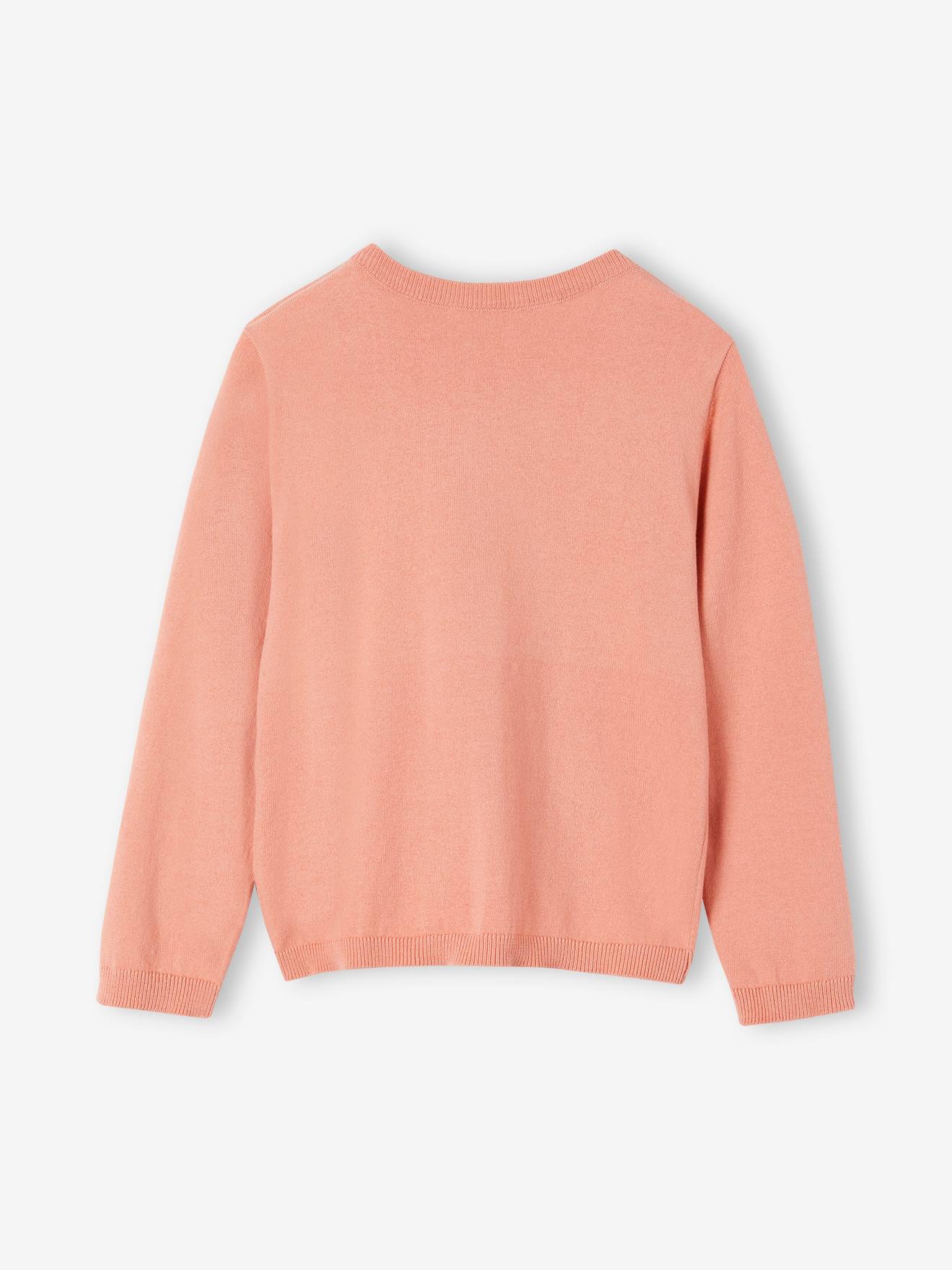 Vertbaudet Mädchen Strickjacke BASICS Oeko-Tex - mandelgrün