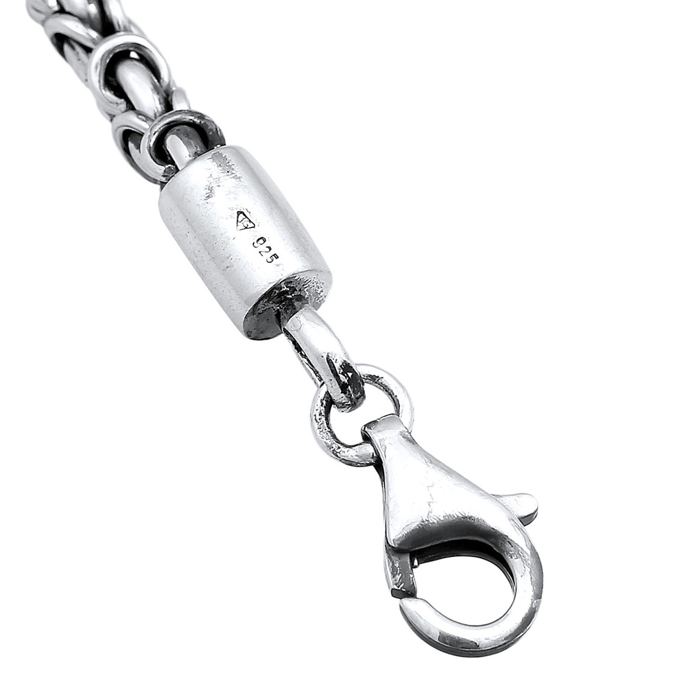 KUZZOI KUZZOI Bracelet Hommes de base Massive Moderne en argent sterling 925 Bracelet