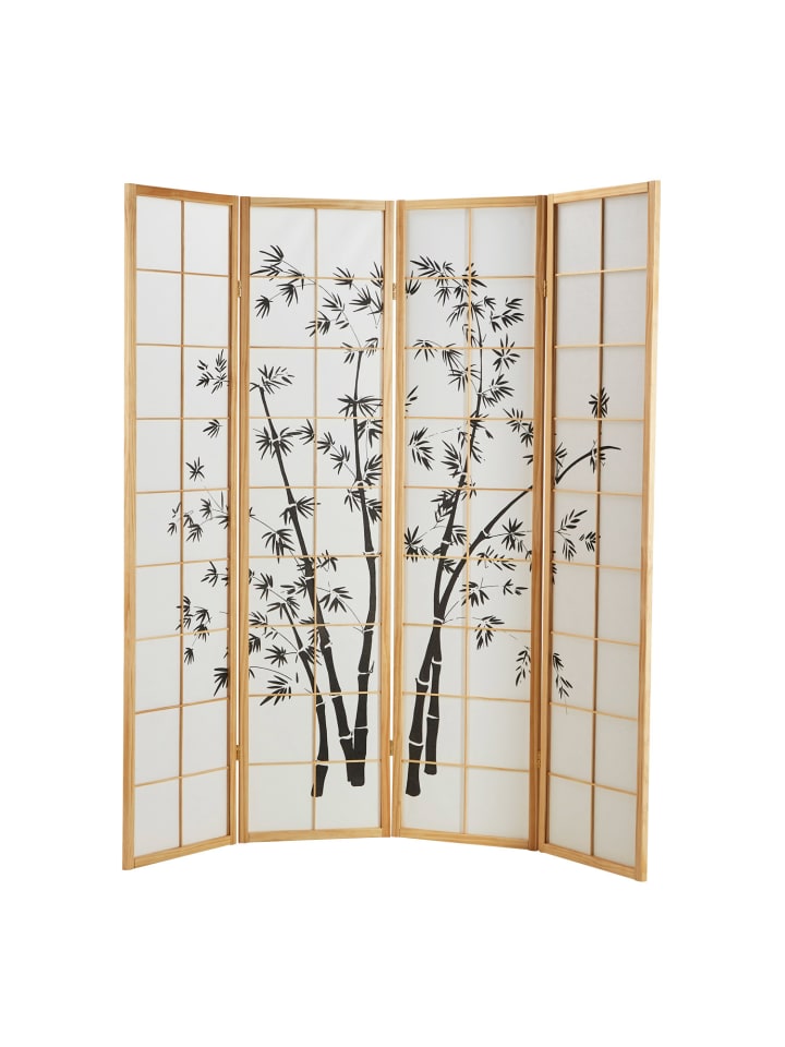 Homestyle4u 4-tlg. Paravent in Braun 176x179 günstig kaufen onesize