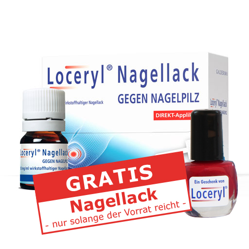 LOCERYL Nagellack gegen Nagelpilz DIREKT-Applikat.  5 ml  Wirkstoffhaltiger Nagellack