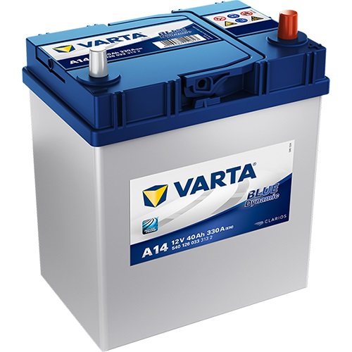 VARTA Blue Dynamic 5401260333132 Autobatterien, A14, 12 V, 40 Ah, 330 A
