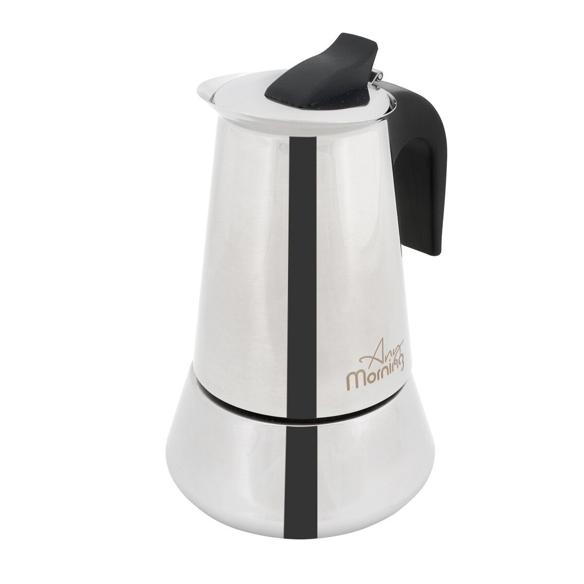 ANY MORNING Espressokocher Any Morning Jun-6 Espressokocher, Mokkakanne für 6 Tassen, 300 ml