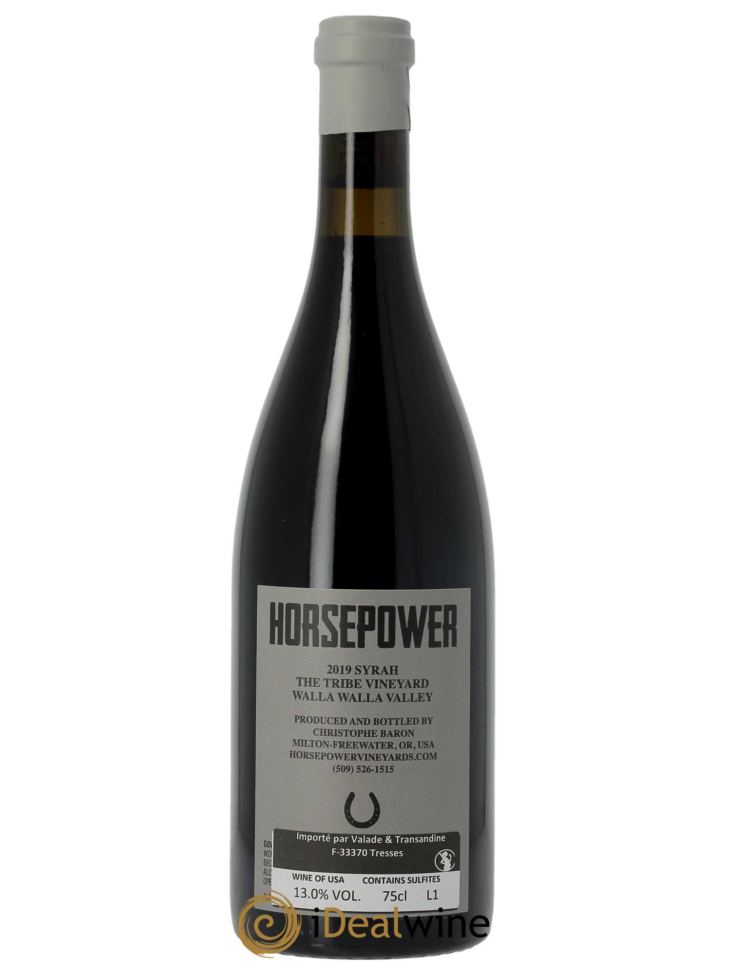Walla Walla Valley Cayuse Horsepower The Tribe Vineyard Christophe Baron  2019 - Lot de 1 Bouteille
