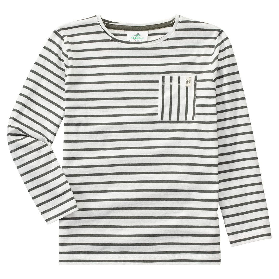 2 Jungen Langarmshirts mit Brusttasche