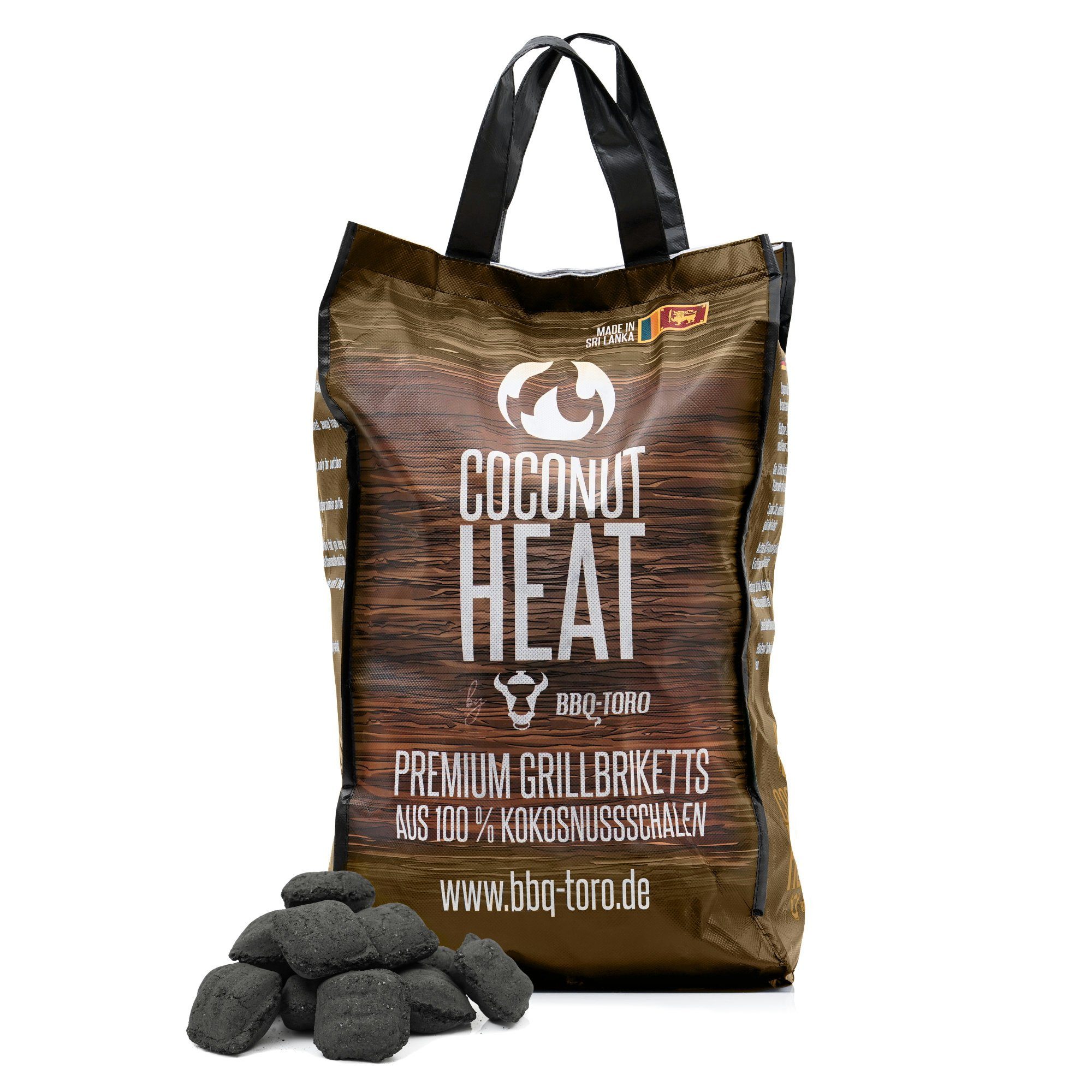 BBQ-Toro Grillbriketts BBQ-Toro Coconut Heat Premium Grillbriketts, 10 kg, 100 % Kokosnuss, 10.00 kg