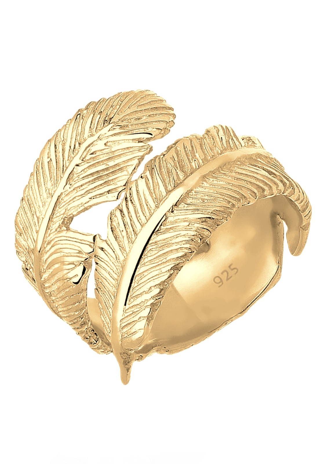 Chal de plumas estilo boho moderno para mujer de Elli en plata de ley 925