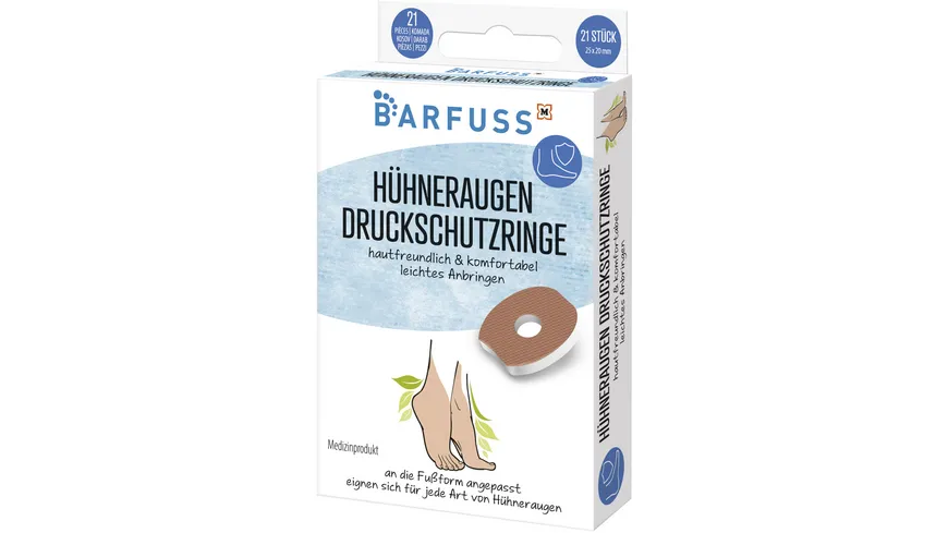 BARFUSS Druckschutzringe Hühneraugen