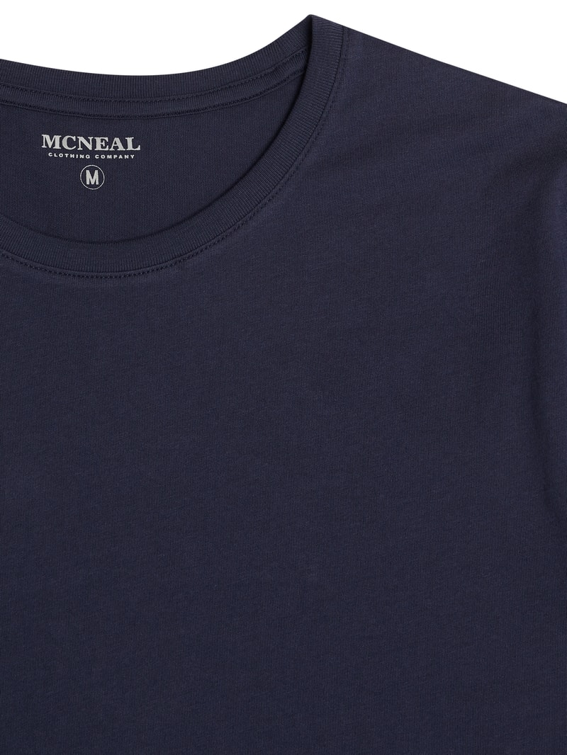 T-Shirt aus Baumwolle im 2er-Pack in marineblau