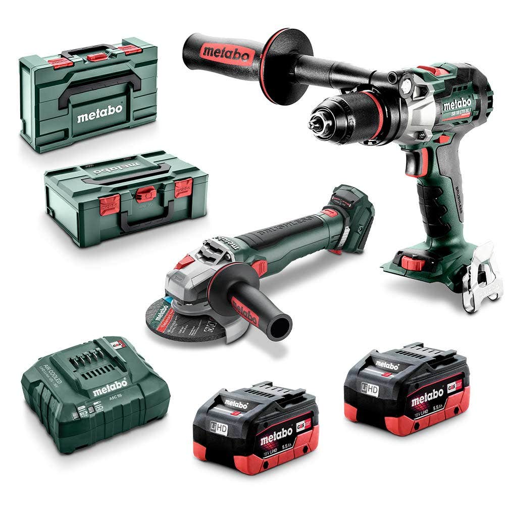 METABO 18V 2 Piece 2 x 5.5Ah Combo Kit AU68204550