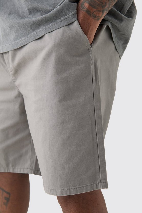 Plus lockere Shorts mit elastischem Bund