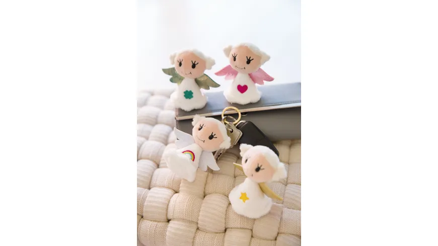 NICI Schlüsselanhänger Engel mit Symbol Herz 9 cm
