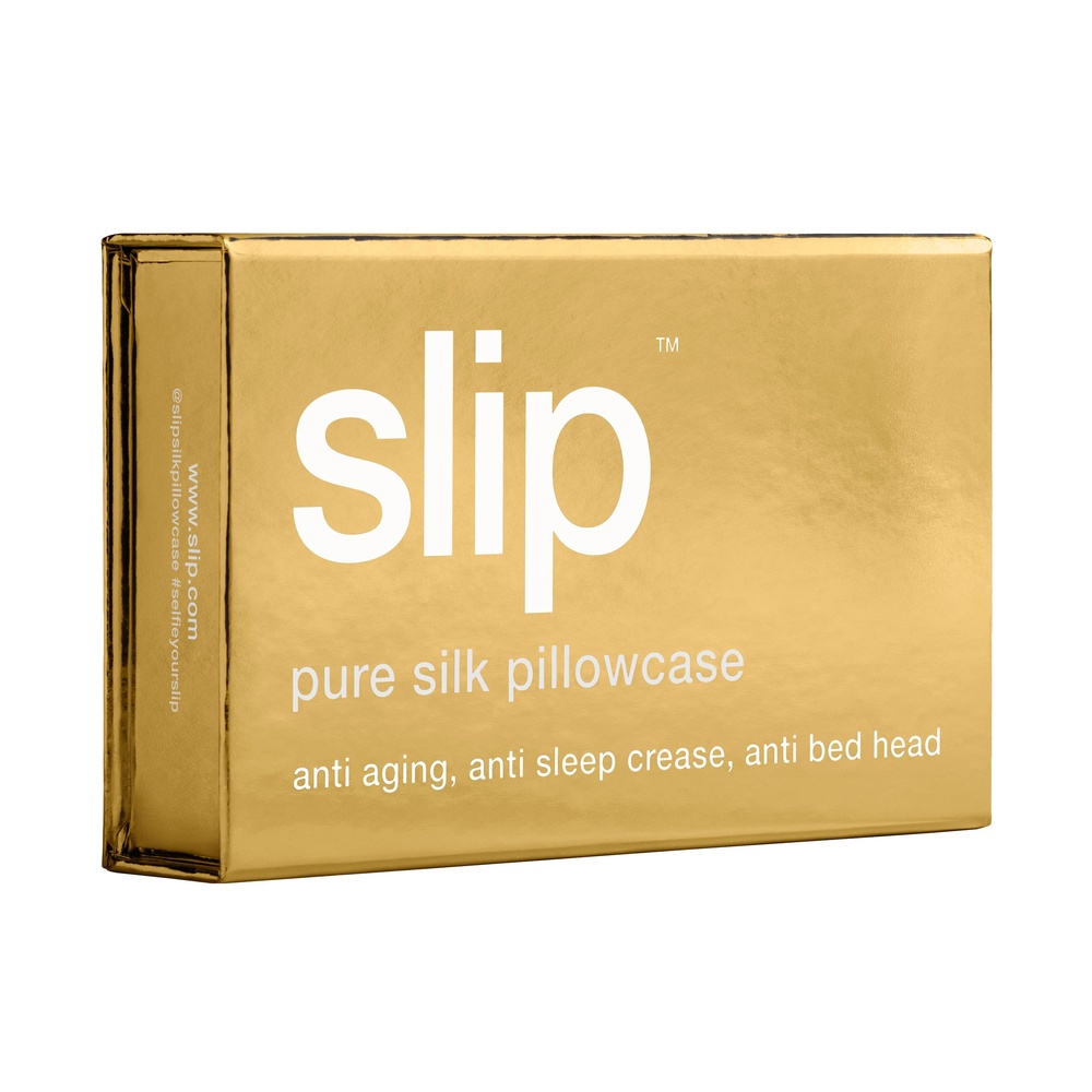 slip taie d'oreiller pure soie slip - queen - or taie d'oreiller queen