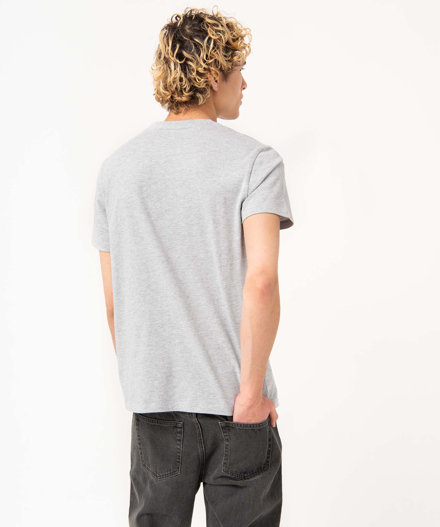 Tee-shirt homme imprimé à manches courtes - Transformers gris clair | GEMO