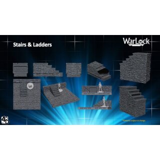 WarLock Dungeon Tiles: Stairs & Ladders