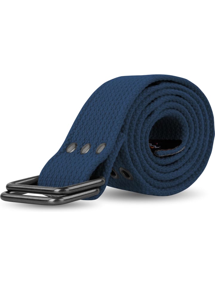 Normani Outdoor Sports Baumwoll-Gürtel mit Ösen Wadi in Navy günstig kaufen 110 cm