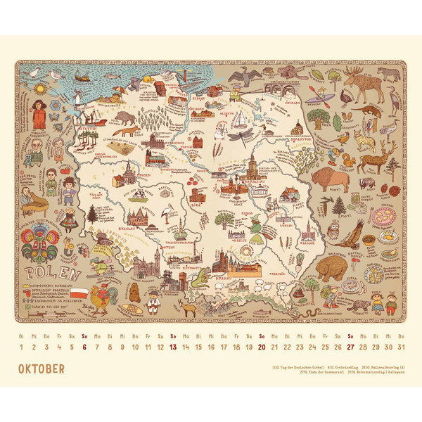 ALLE WELT 2024 - LANDKARTEN-KALENDER VON DUMONT - Kalender
