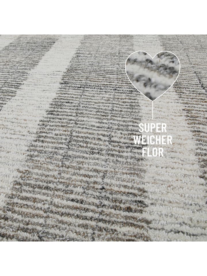 Wecon Home Läufer Hamptons FORTY in beige grau günstig kaufen
