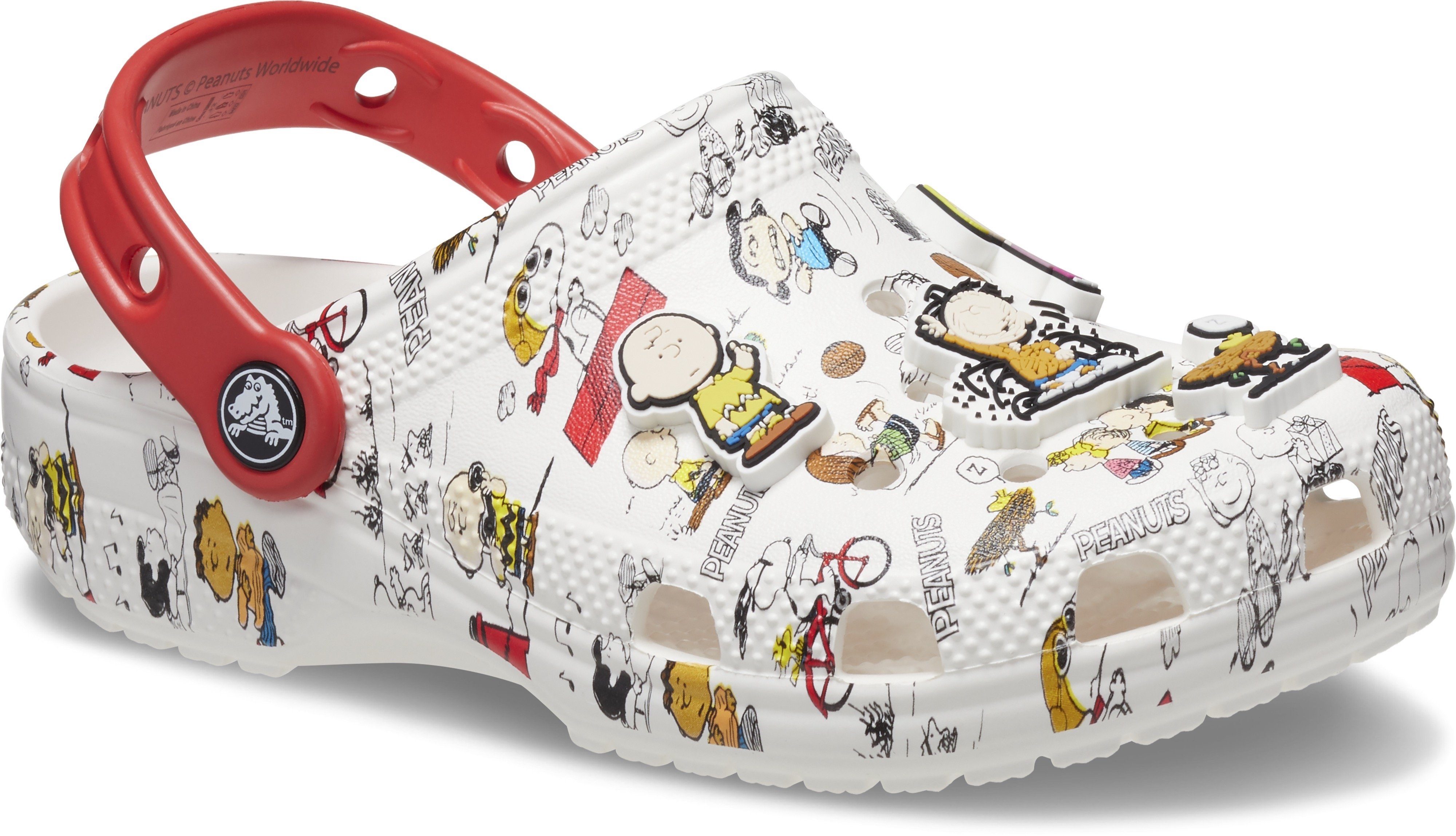 Crocs Classic Clog T Peanuts Hausschuh mit buntem Print