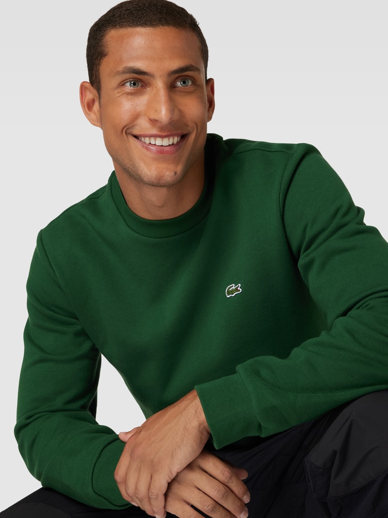 Sweatshirt mit Logo-Detail in grün