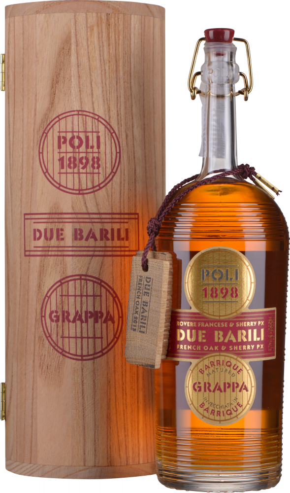 Poli Grappa Due Barili 0,7 Liter in Holzkiste