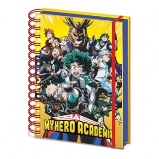 Pyramid A5 Wiro Notizbuch My Hero Academia S1 (Radial Character Burst)