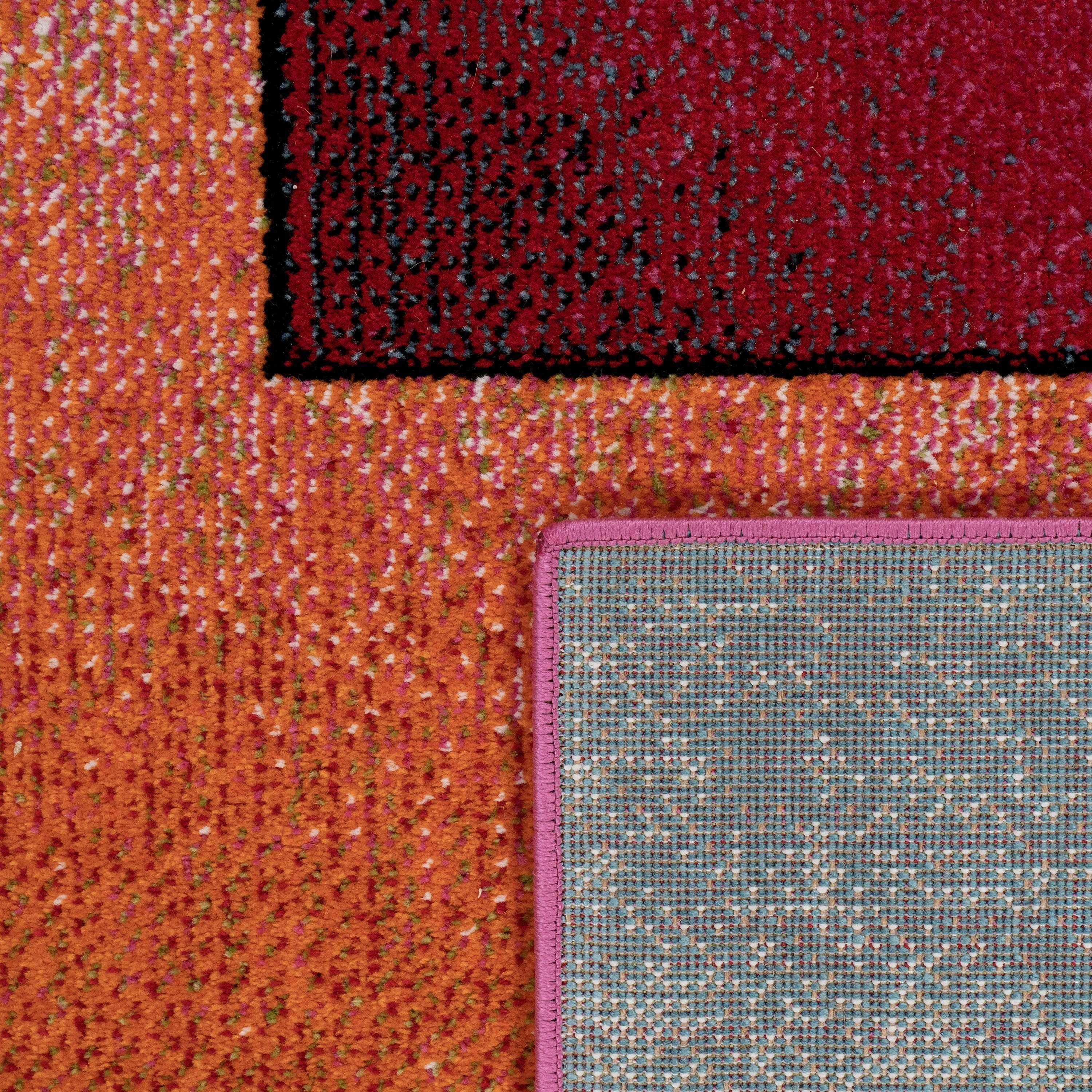 Teppich ECE 933, Paco Home, rechteckig, Höhe: 14 mm, Kurzflor, modernes Karo Design, ideal im Wohnzimmer & Schlafzimmer