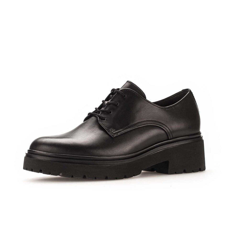 Gabor fashion Schnürschuh schwarz