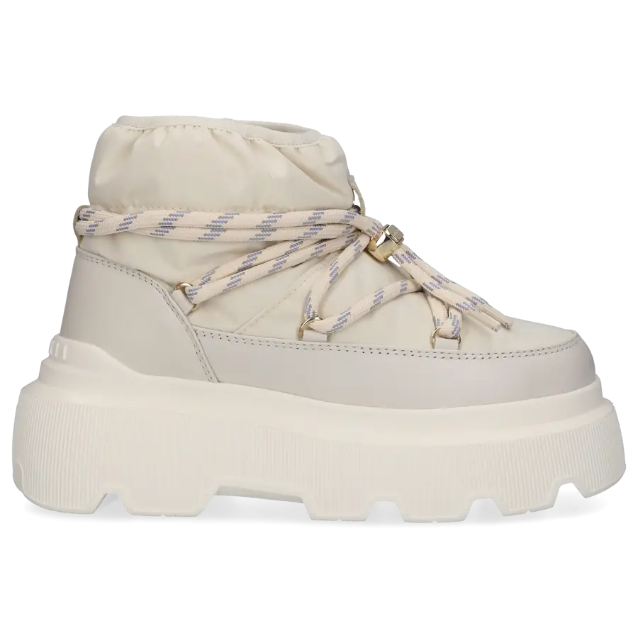 INUIKII - Snowboots ENDURANCE PUFFER Kalbsleder - weiß
