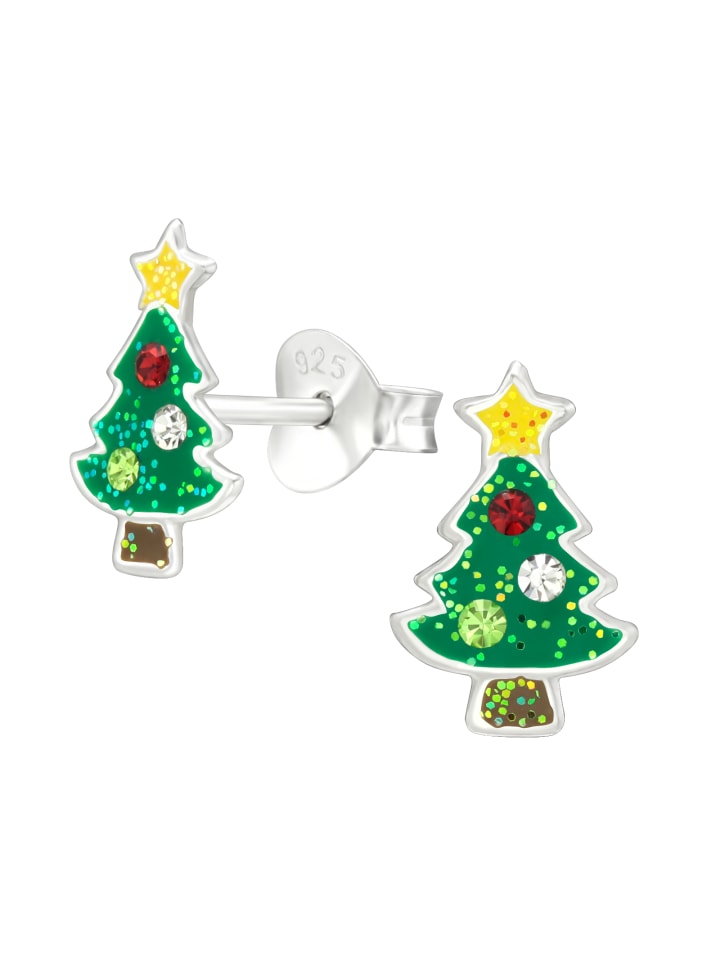 Alexander York Ohrringe, Ohrstecker WEIHNACHTSBAUM Kristall in 925 Sterling Silber, 2-tlg. günstig kaufen onesize