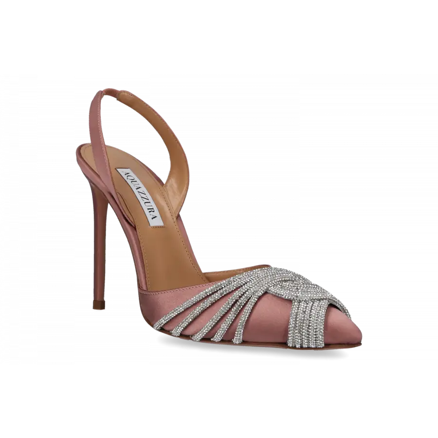 Aquazzura - Pumps GATSBY 105 Satin - pink