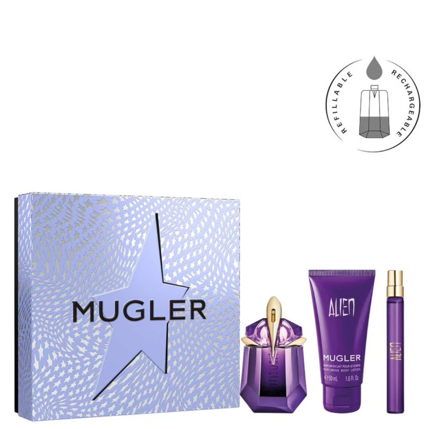 Mugler ALIEN Coffret Eau de Parfum 30 ml + 10 ml + Lotion Corps 50 ml