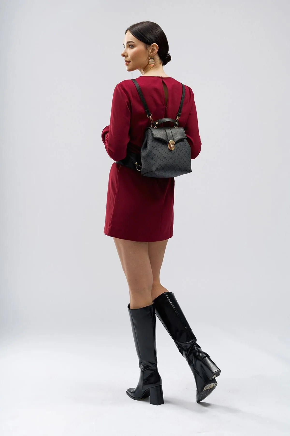 Lucky Bees  Gemusterter Damenrucksack