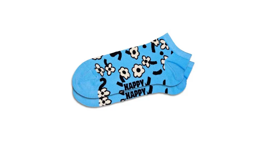Happy Socks Unisex Sneaker Socken Dancing Flower Light Blue