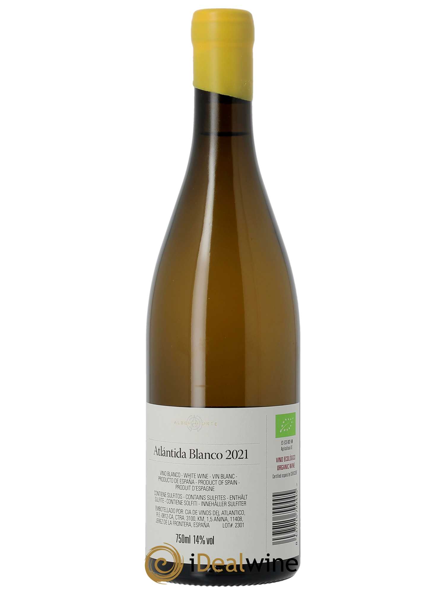 Vino de la Tierra de Cádiz Atlántida Blanco Alberto Orte  2021 - Lot de 1 Bouteille
