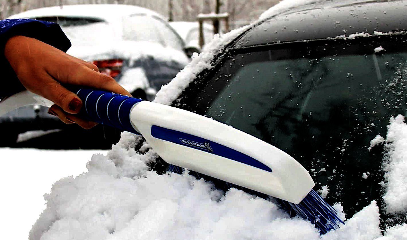Michelin Schneebesen Eiskratzer Schneebürste XL 52 cm Eisschaber Schneefeger