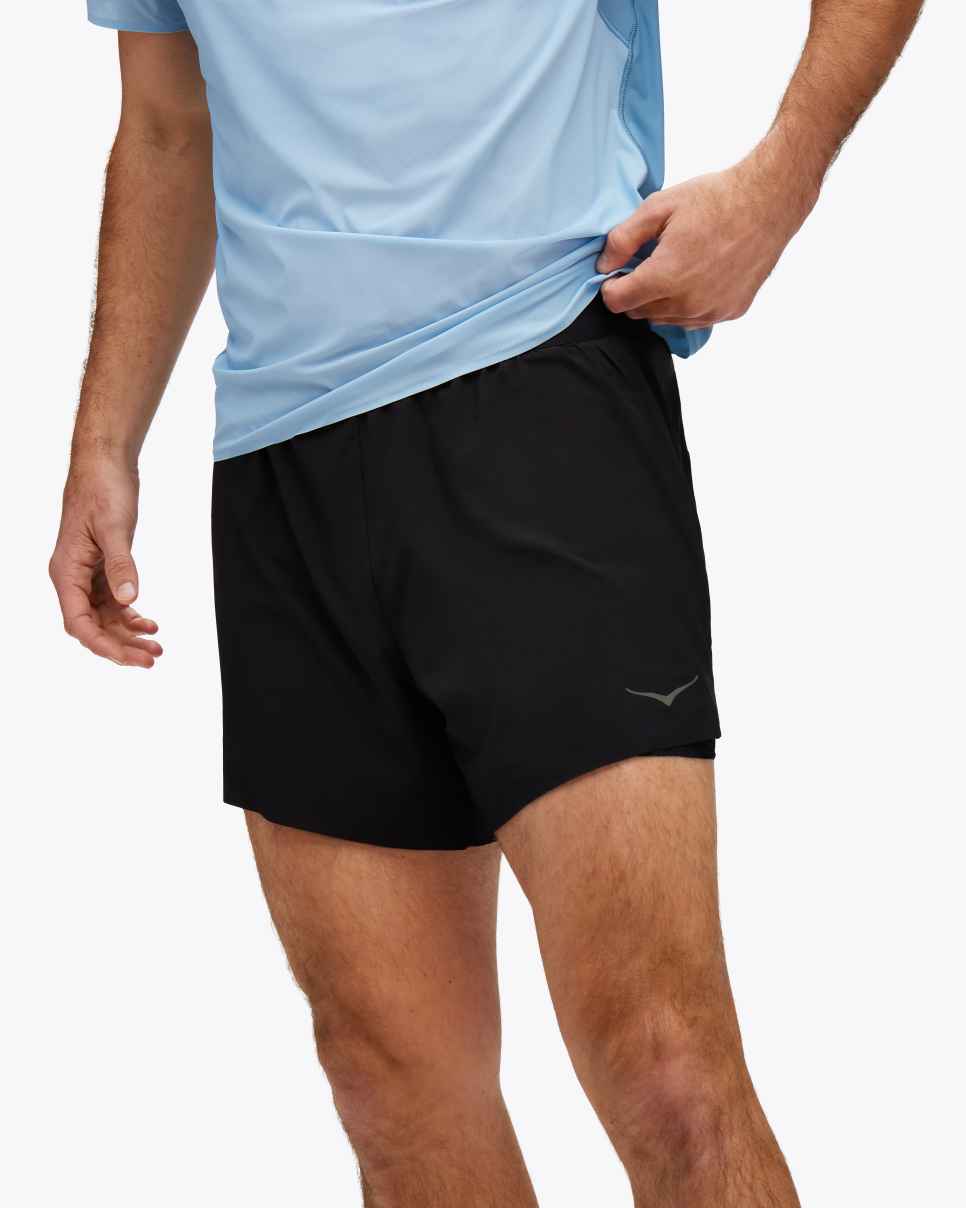 Glide 5-tommers Short 2-in-1 Black