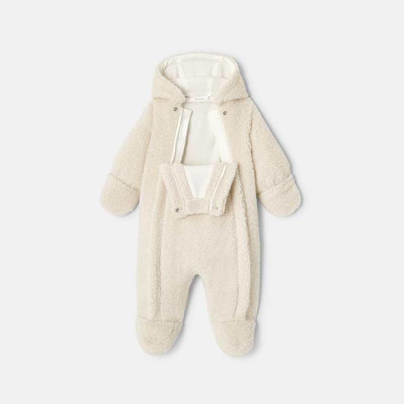 Combipilote en sherpa blanche naissance Absorba