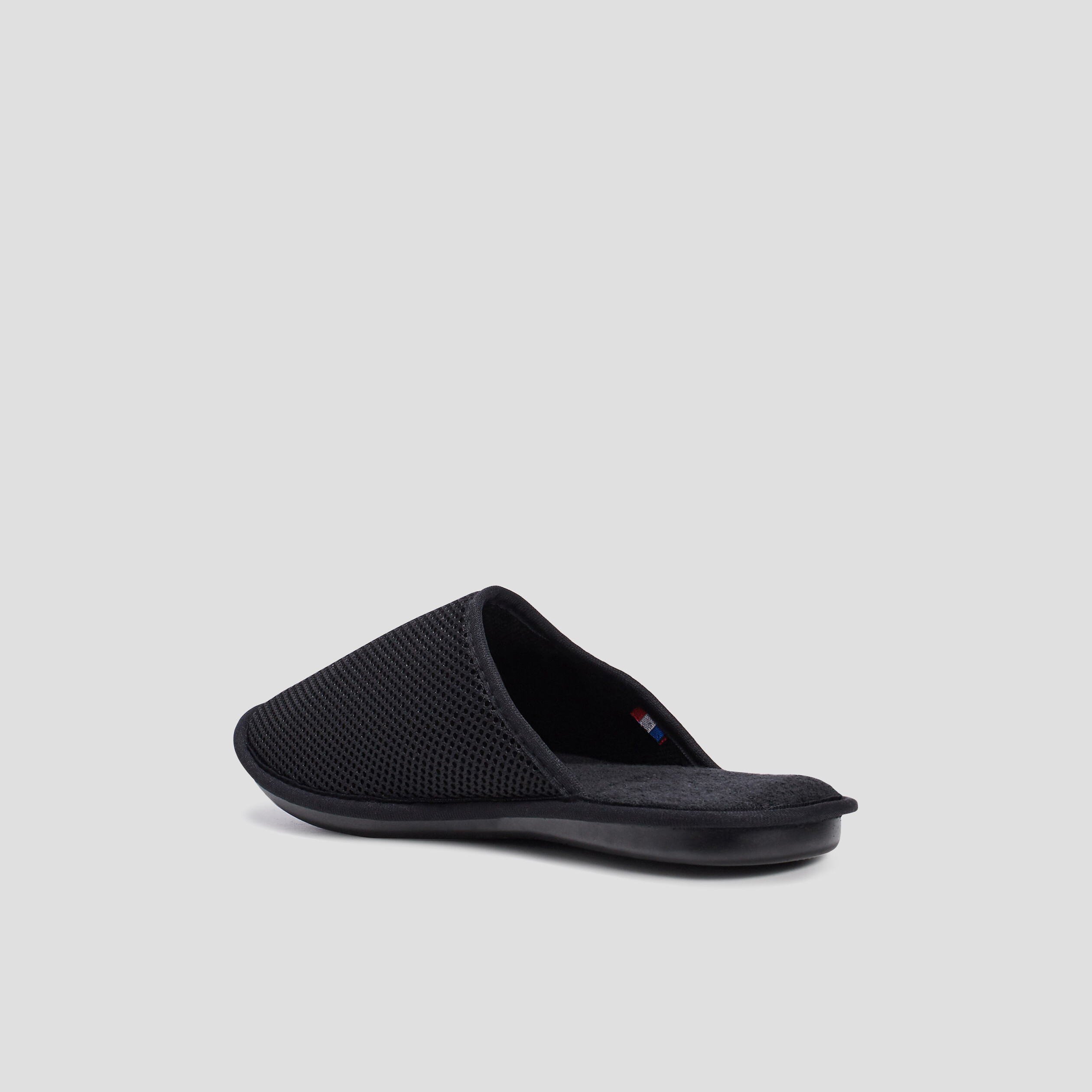 Chaussons mules noir homme | La Halle