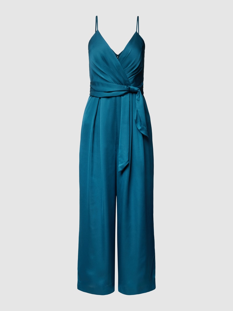 Jumpsuit mit Spaghettiträgern in petrol