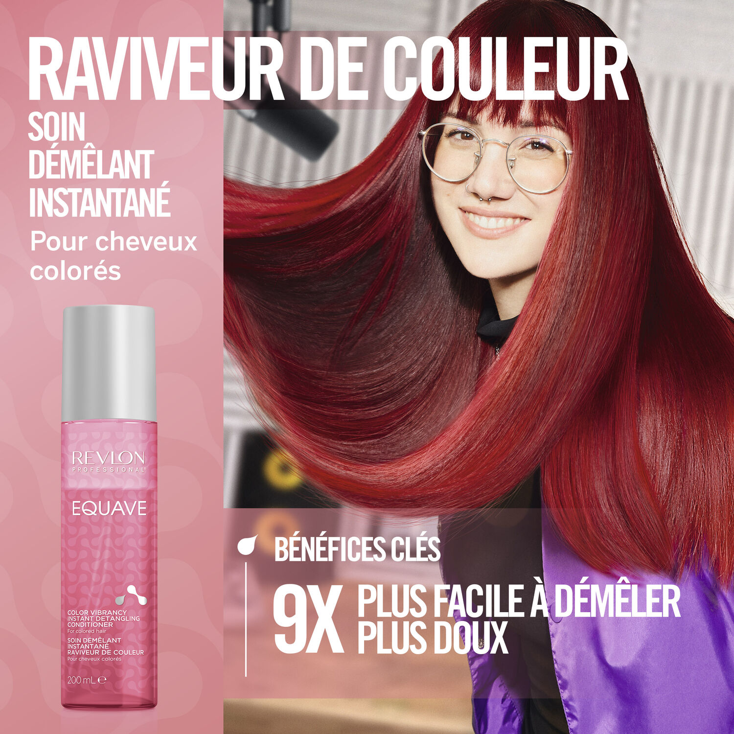 revlon professional Equave™ Après-Shampooing Démêlant Bi-Phase Raviveur de Couleur