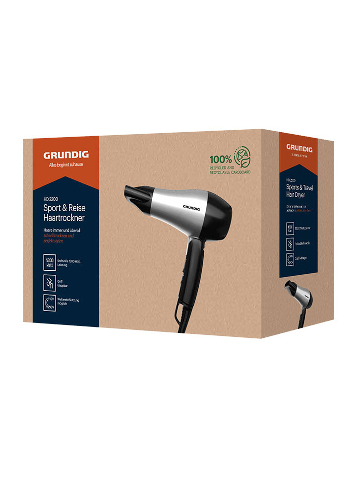 GRUNDIG Sport- & Reisehaartrockner 