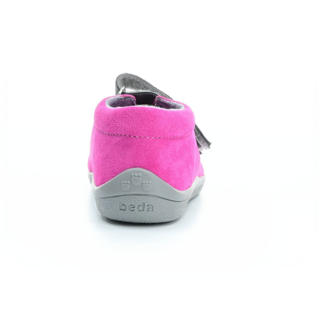 Beda Rebecca mit Membran und Hinterkappe (BF 0001/W/M/OP/FW) dunkelrosa Barfuß-Stiefeletten