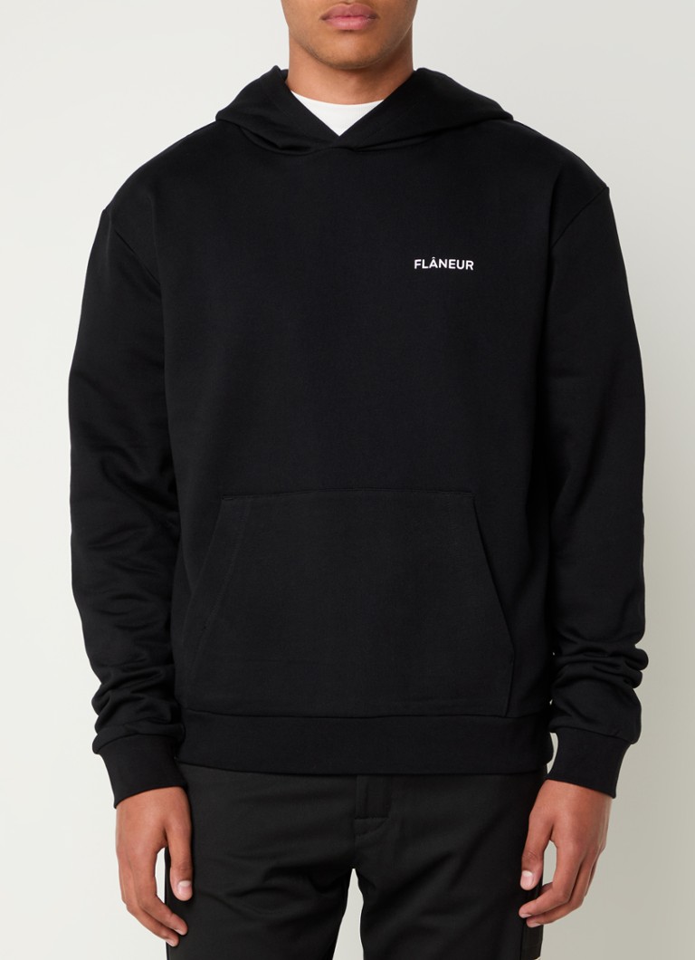 FLÂNEUR Essential majica s kapuljačom s logotipom