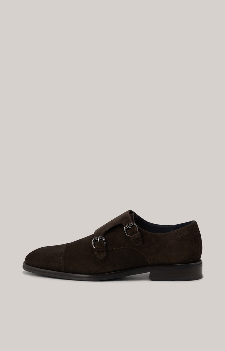 Monk Lace-Up Velluto Kleitos in Dunkelbraun