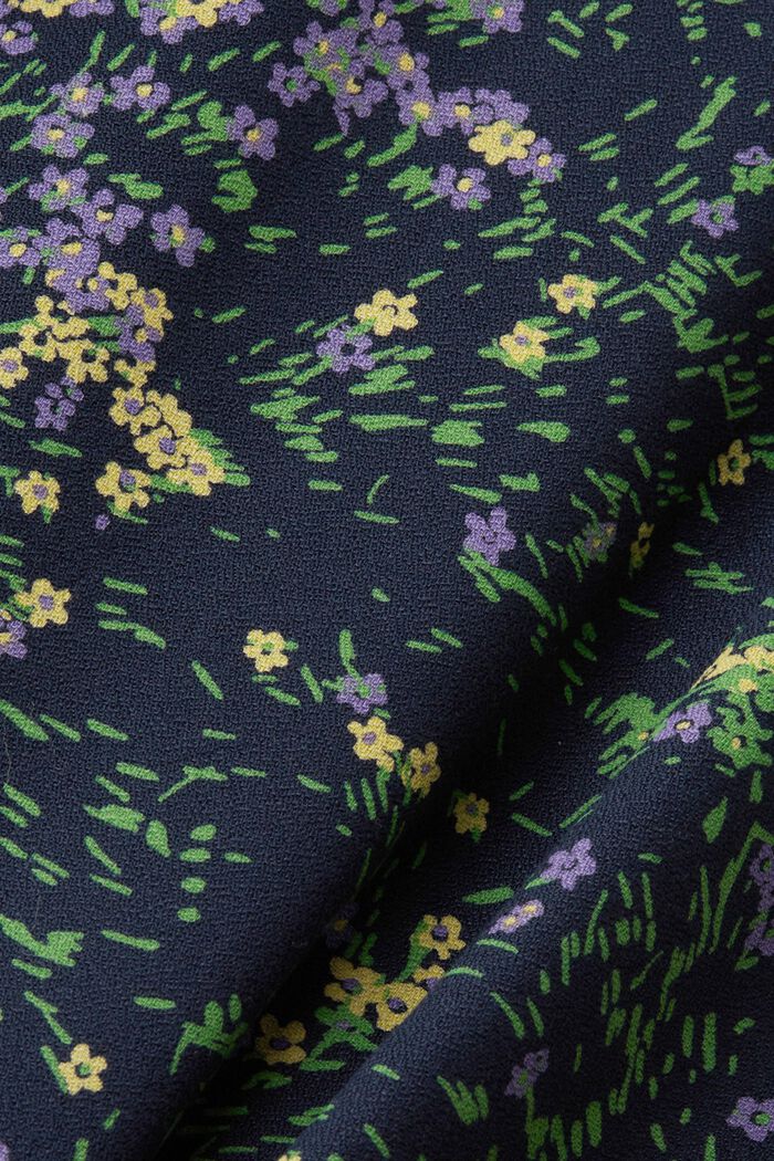 Baumwollbluse mit Blumen-Print
