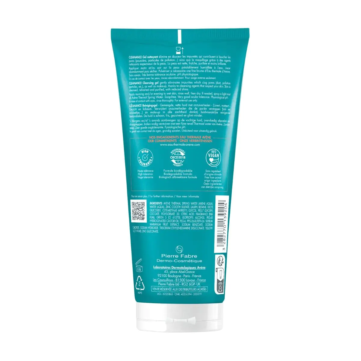 Avène Cleanance Καθαριστικό Τζελ για Λιπαρό και Ακνεϊκό Δέρμα, 200 ml