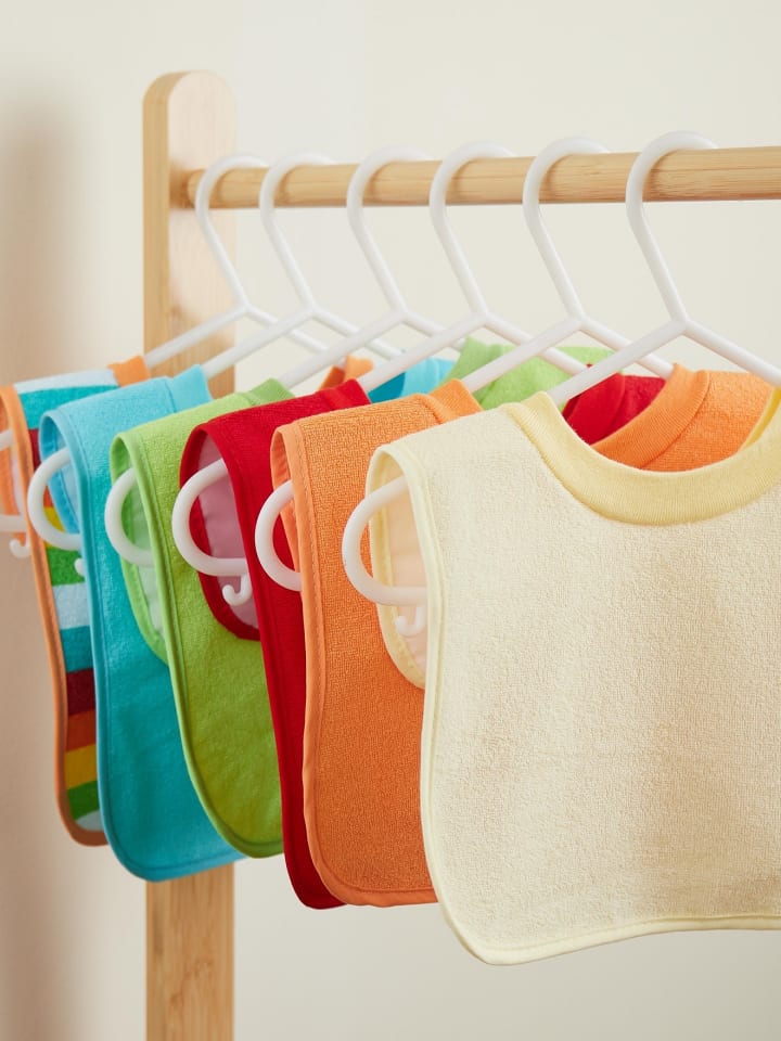 Bieco Spielwaren Baby Schlupf Lätzchen, 6er Pack - ab Geburt in Mehrfarbig günstig kaufen onesize