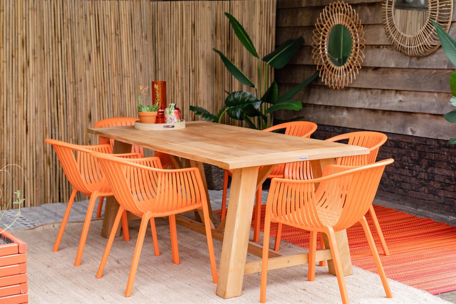 MaximaVida Paris orange Kunststoff Stühle