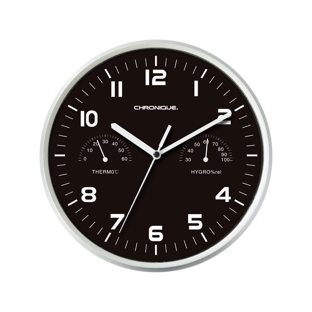 Chronique Quarz-Wanduhr - Schwarz