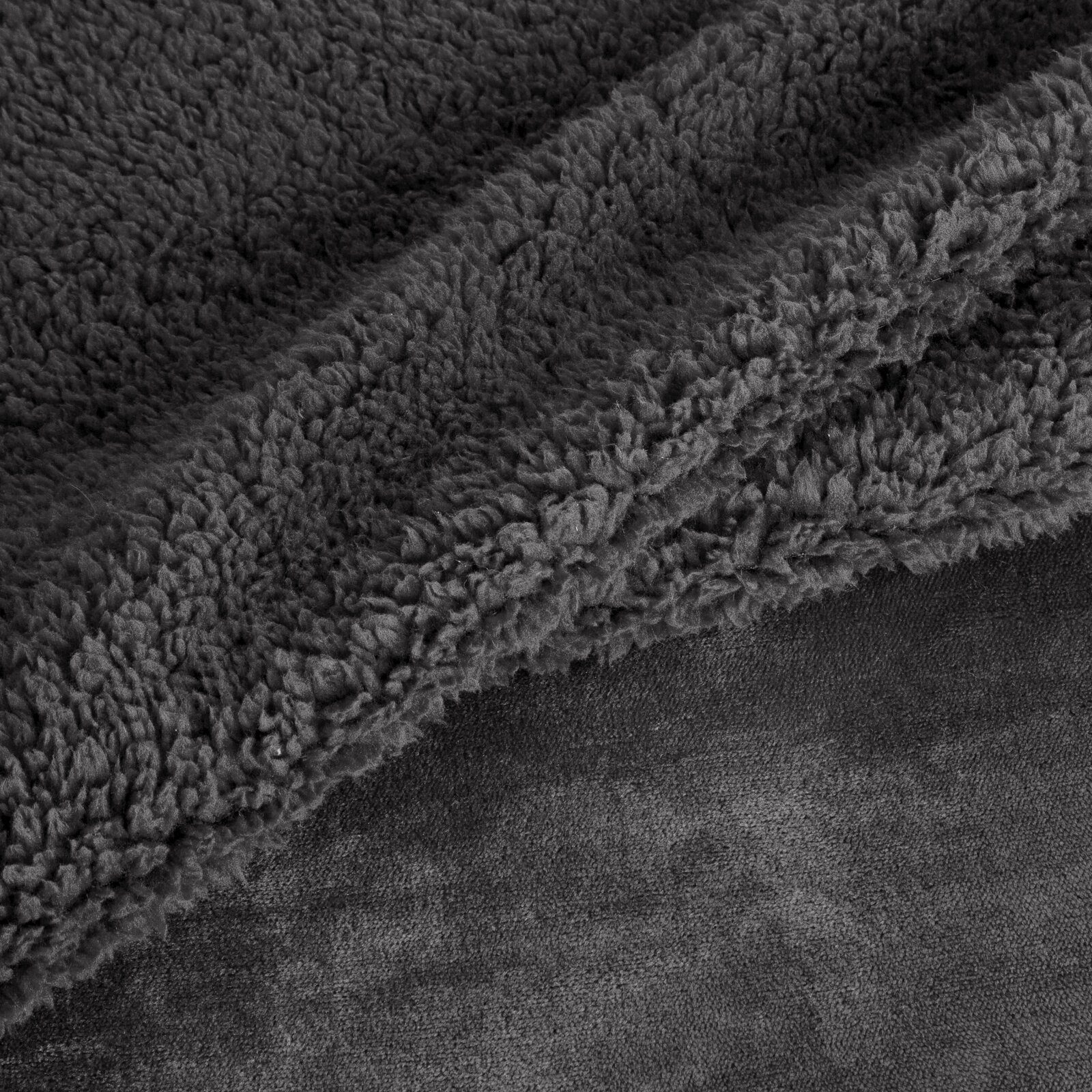 Wohndecke TEDY, Eurofirany, Teddy-Fleece, kuschelige Sofadecke, Sesselschoner, Extra weich